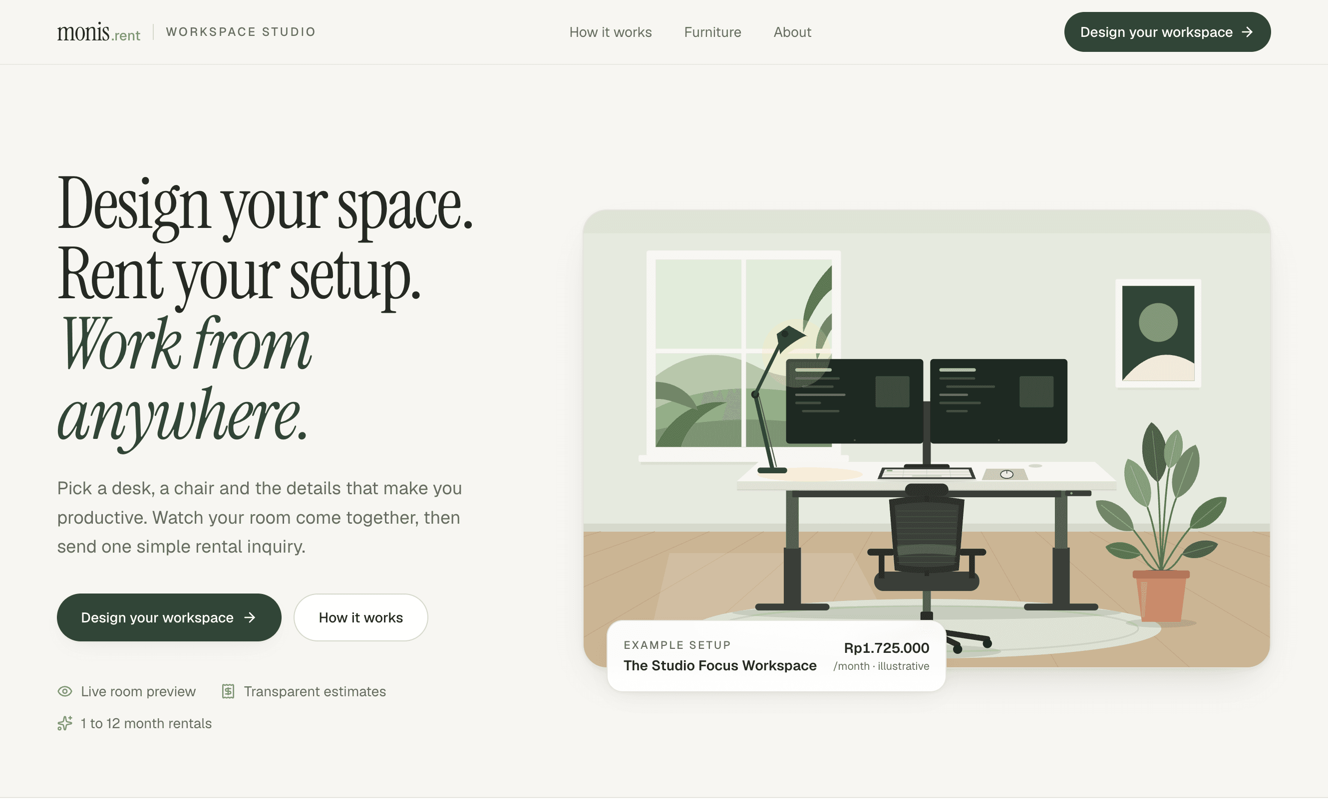 Monis Rent product screenshot