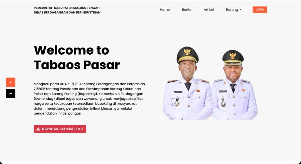 Tabaos Pasar product screenshot